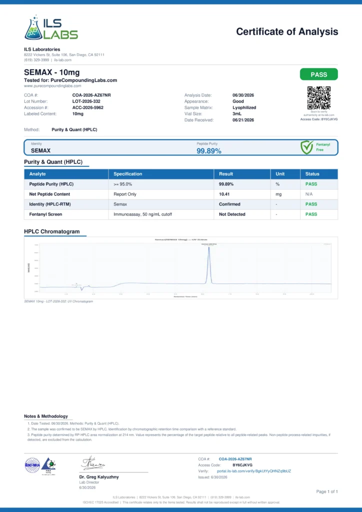 Semax 10mg Case (10 vials)