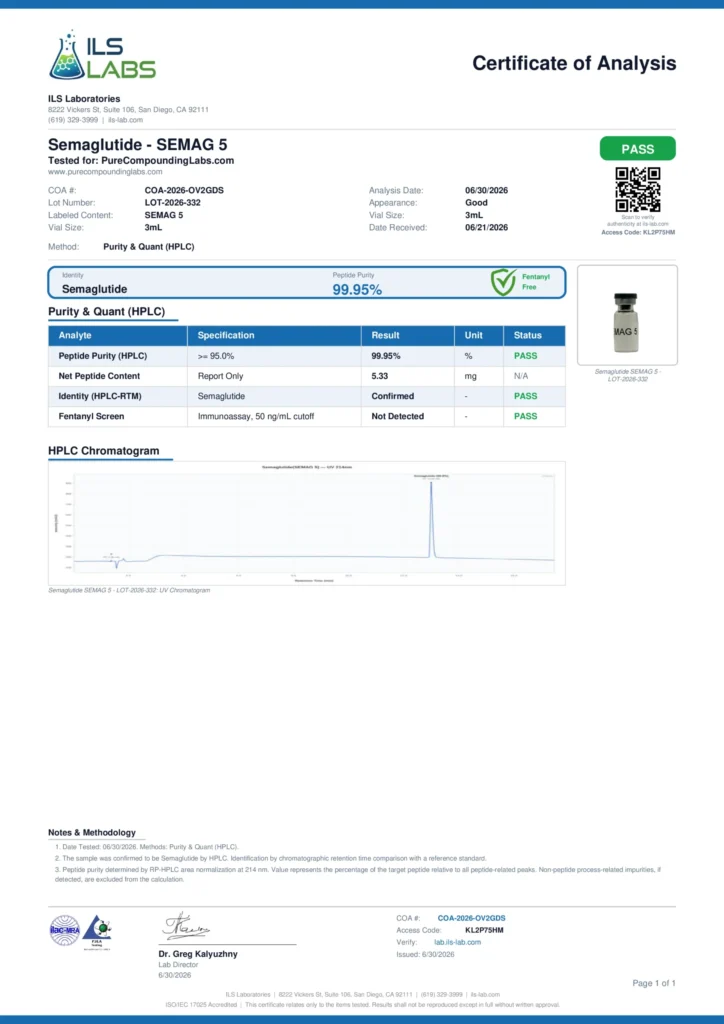 GLP-1 5mg COA