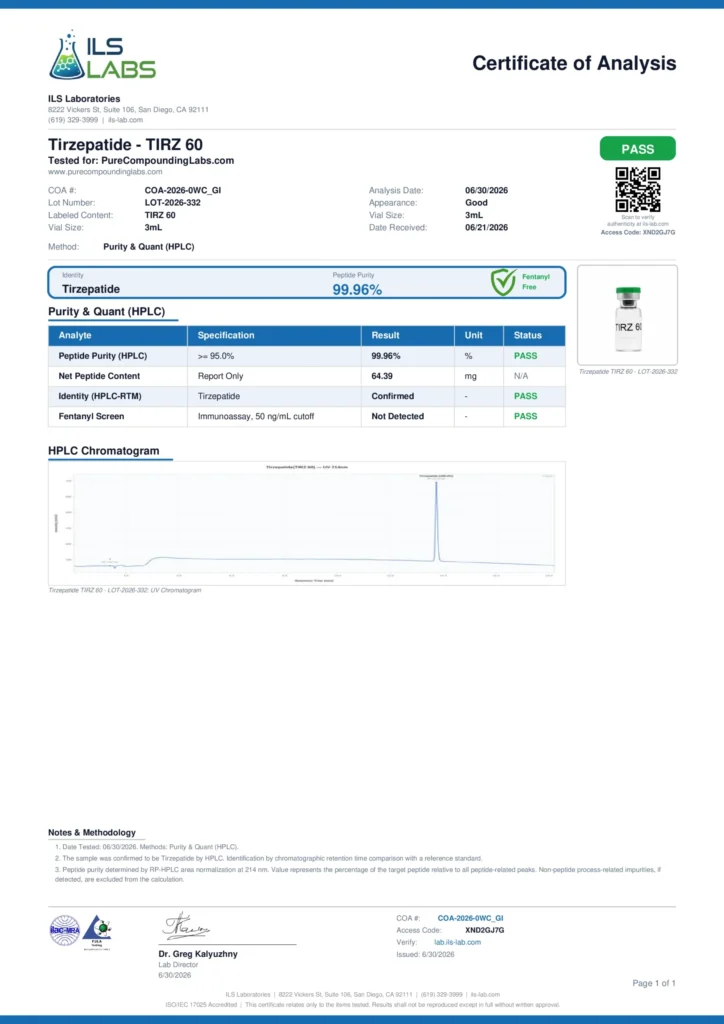 GLP-2 60mg COA
