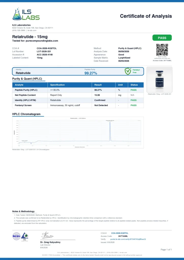 GLP-3 15mg COA