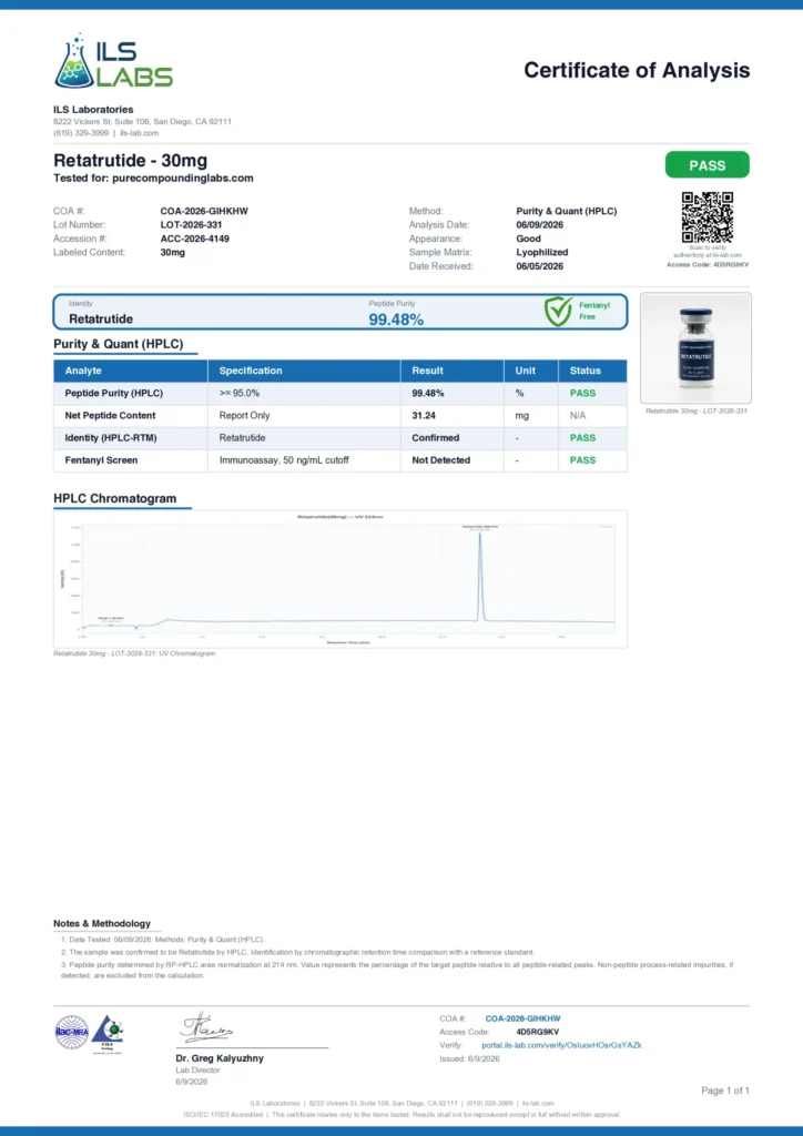 GLP-3 30mg COA
