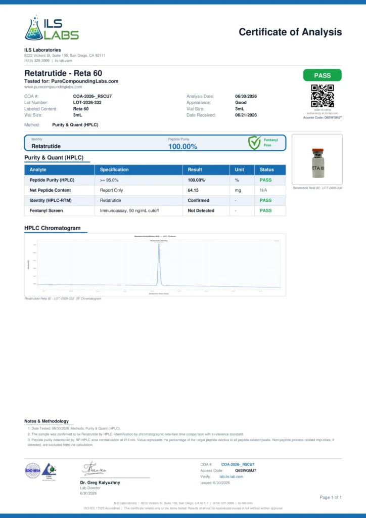 GLP-3 60mg COA